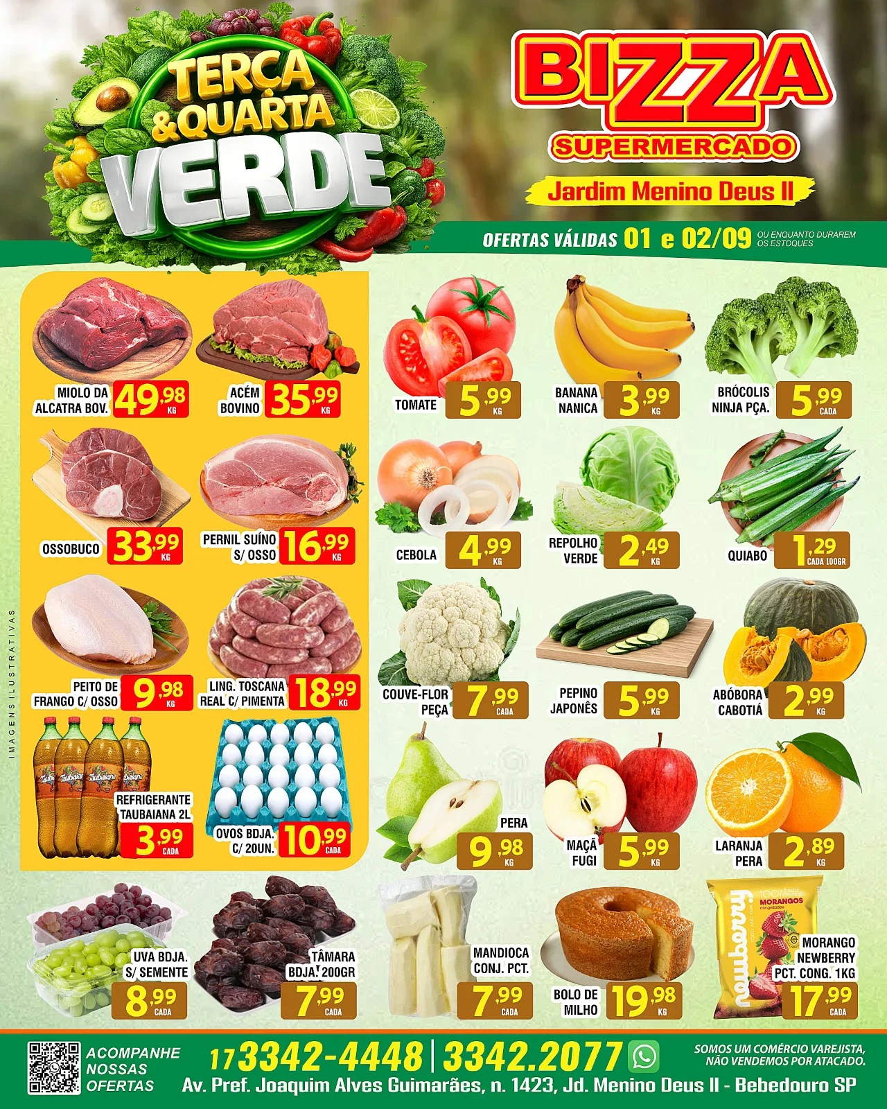 Ofertas Bizza Supermercado Jd. Menino Deus II – Bebedouro – 02/09/2026