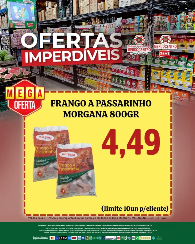 Ofertas SUPERMERCADOS MERCOCENTRO 🛒 – 01/09/2026