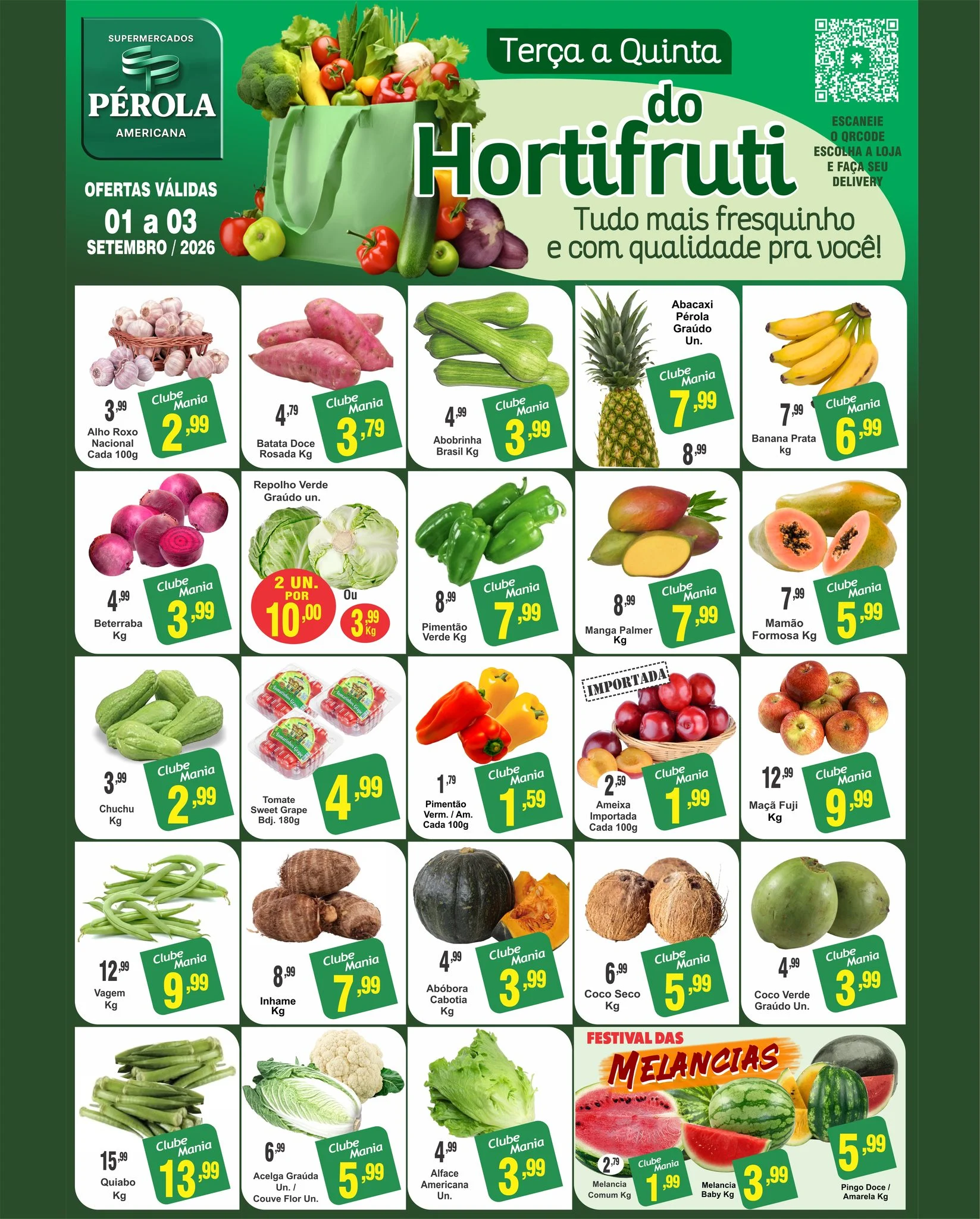 Ofertas Supermercados Pérola Americana – 01/09/2026