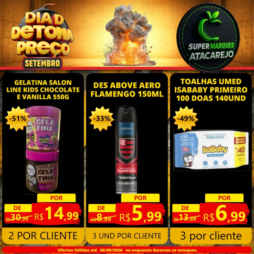 Ofertas Atacarejo Super Marques – 06/09/2026 Ofertas Atacarejo Super Marques – 06/09/2026