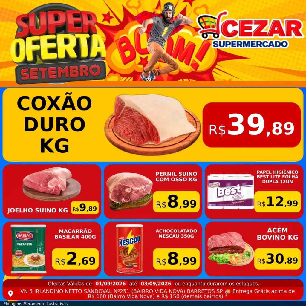 Ofertas Cezar Supermercado – 03/09/2026 Ofertas Cezar Supermercado – 03/09/2026