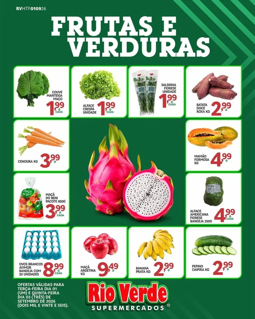 Ofertas Rio Verde Supermercados – 01/09/2026