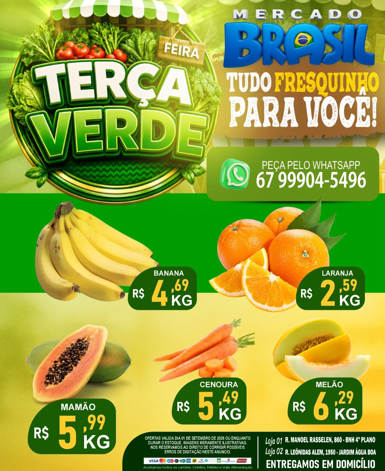 Ofertas Mercado Brasil – 01/09/2026