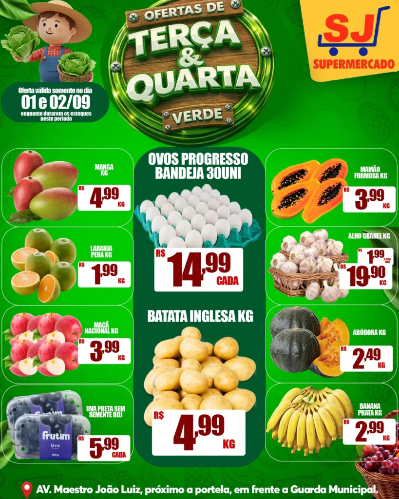 Ofertas SJ Supermercado – 02/09/2026 Ofertas SJ Supermercado – 02/09/2026