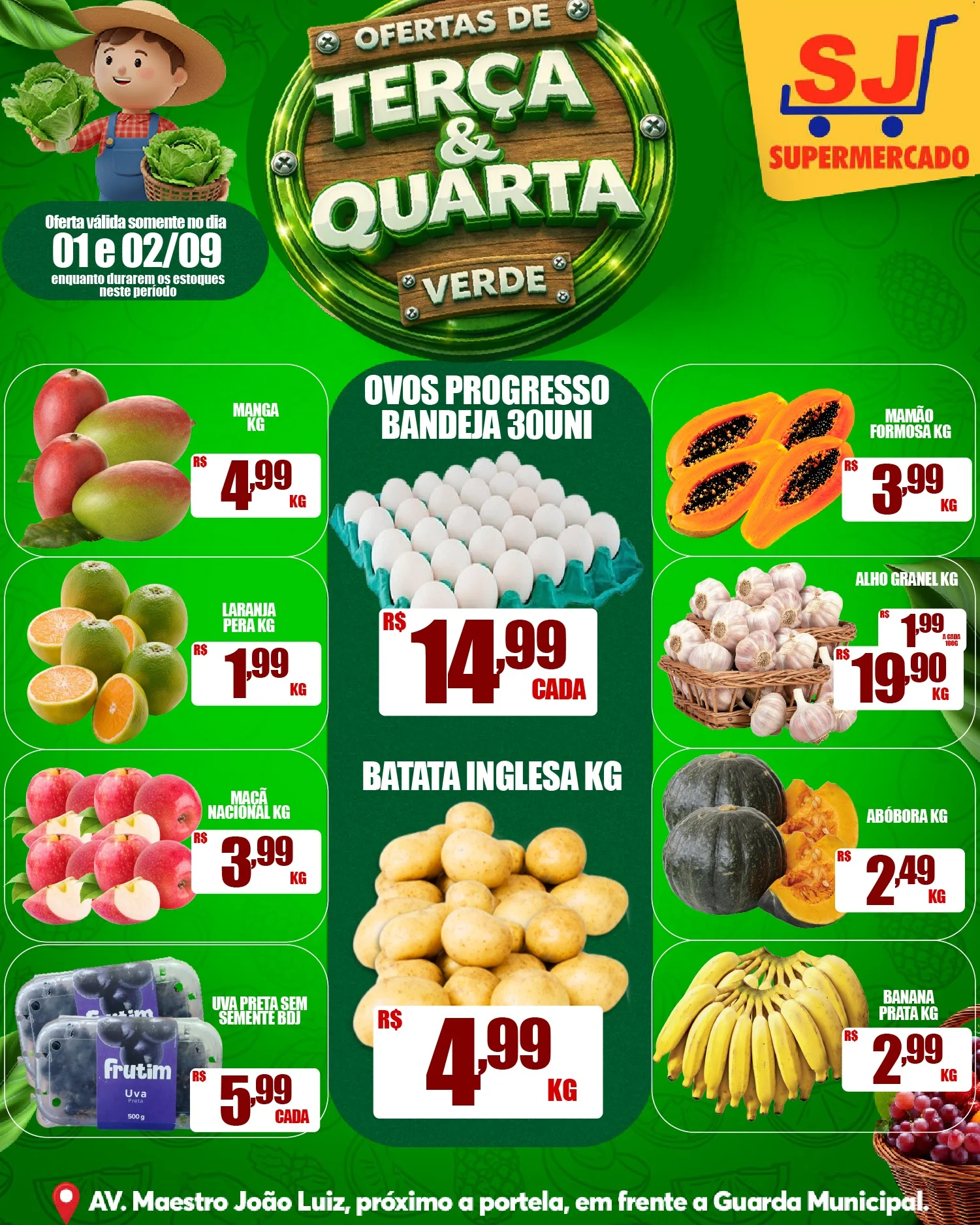 Ofertas SJ Supermercado – 02/09/2026