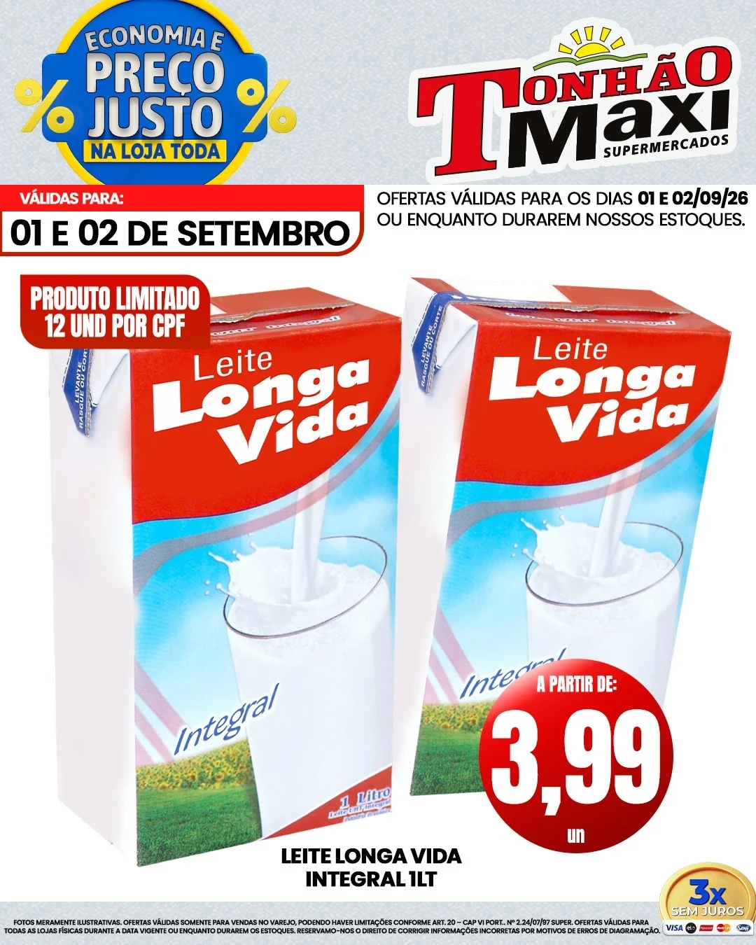 Ofertas Supermercados Tonhão Maxi – 01/09/2026