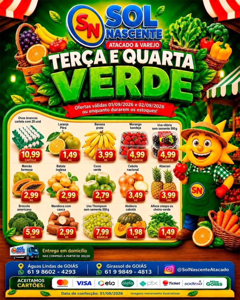 Ofertas Sol Nascente Atacado e Varejo | Supermercado – 02/09/2026