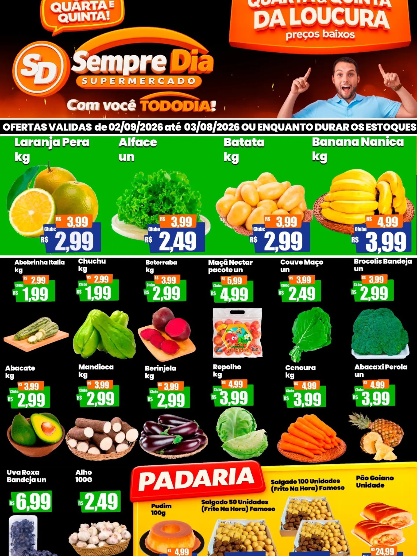 Ofertas Supermercado Sempre Dia – 03/09/2026