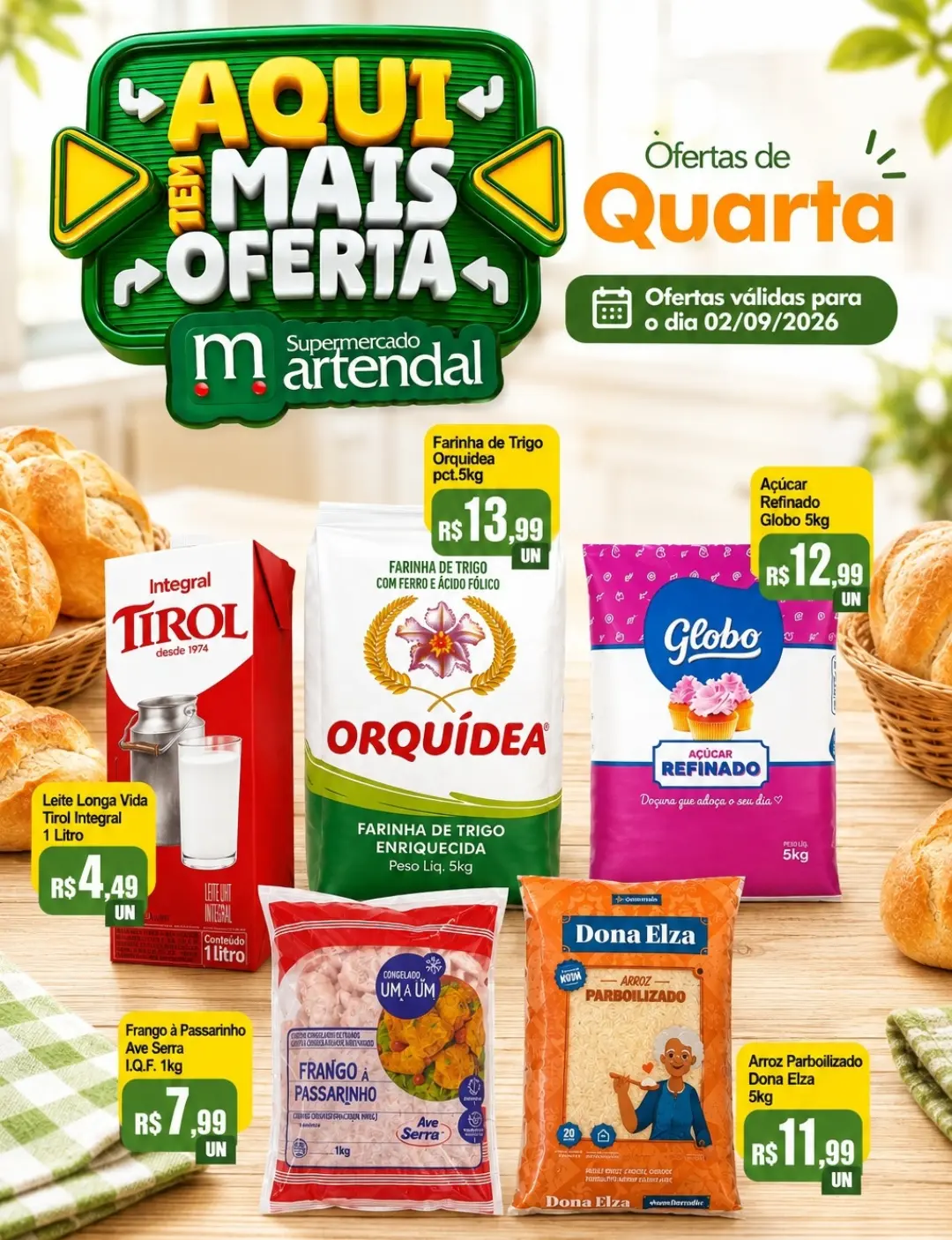 Ofertas Supermercado Martendal – 02/09/2026