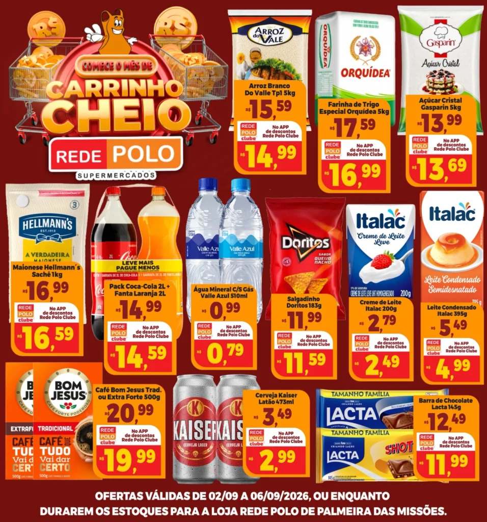 Ofertas Rede Polo Palmeira – 06/08/2026