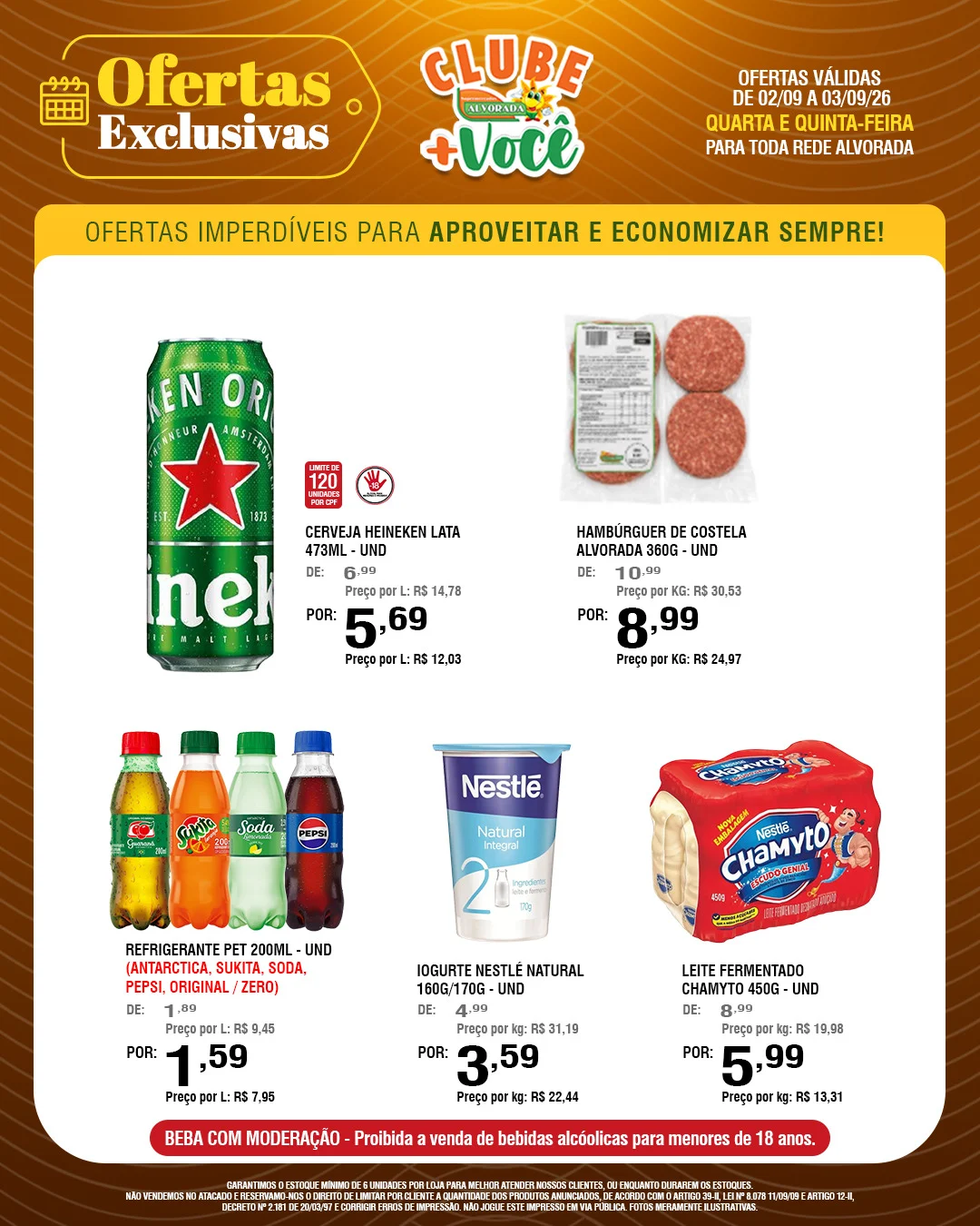 Ofertas Supermercados Alvorada – 03/09/2026