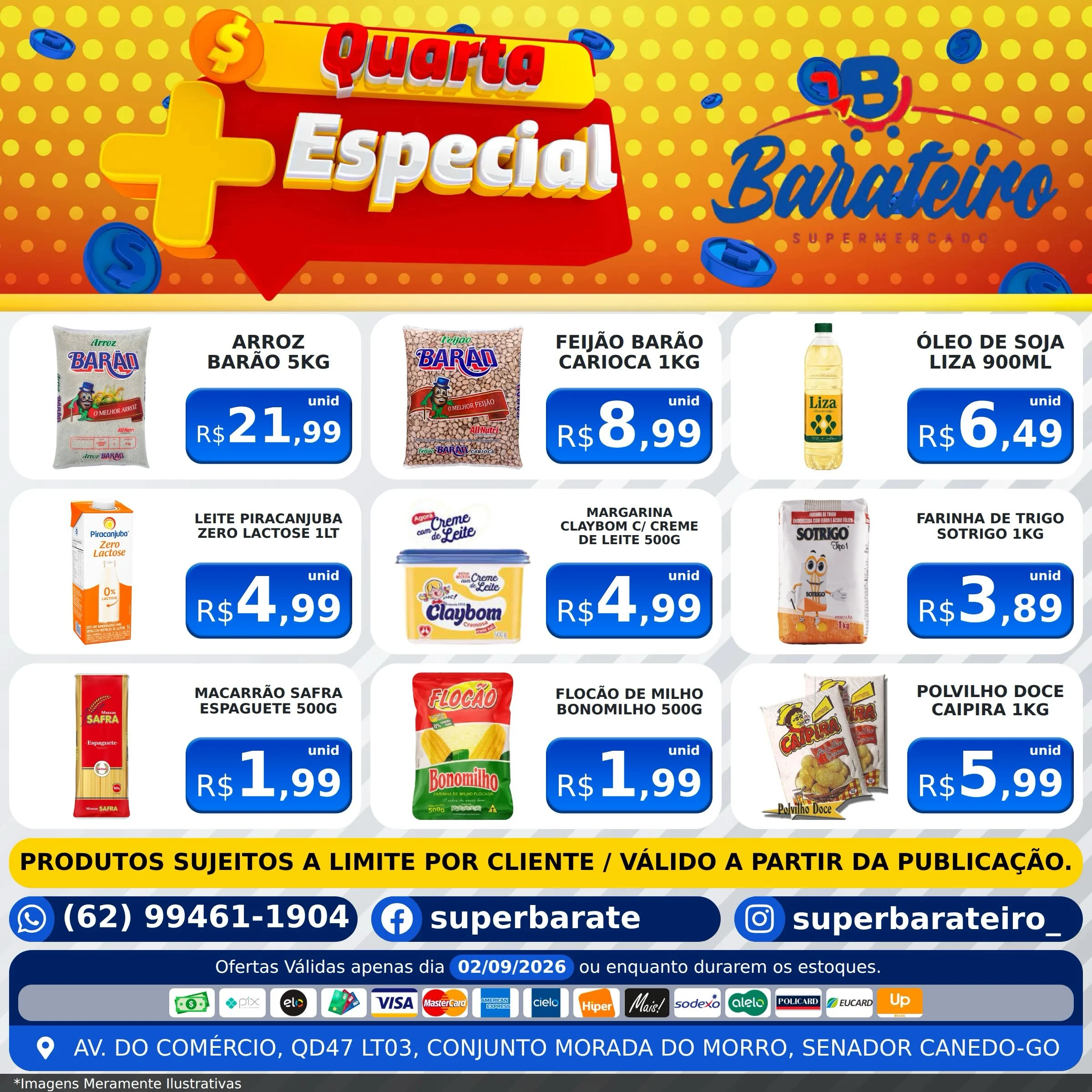 Ofertas Super Barateiro Supermercado – 02/09/2026