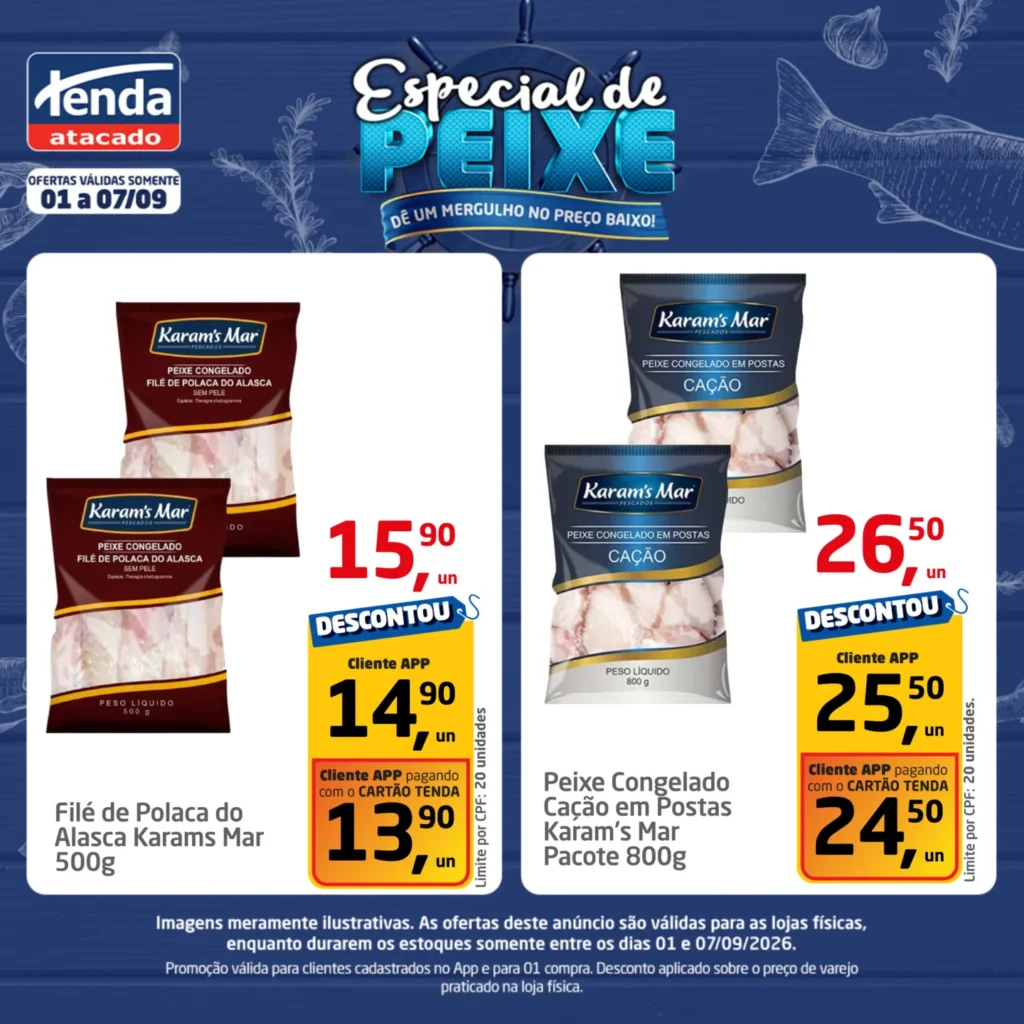 Ofertas Tenda Atacado – 07/09/2026
