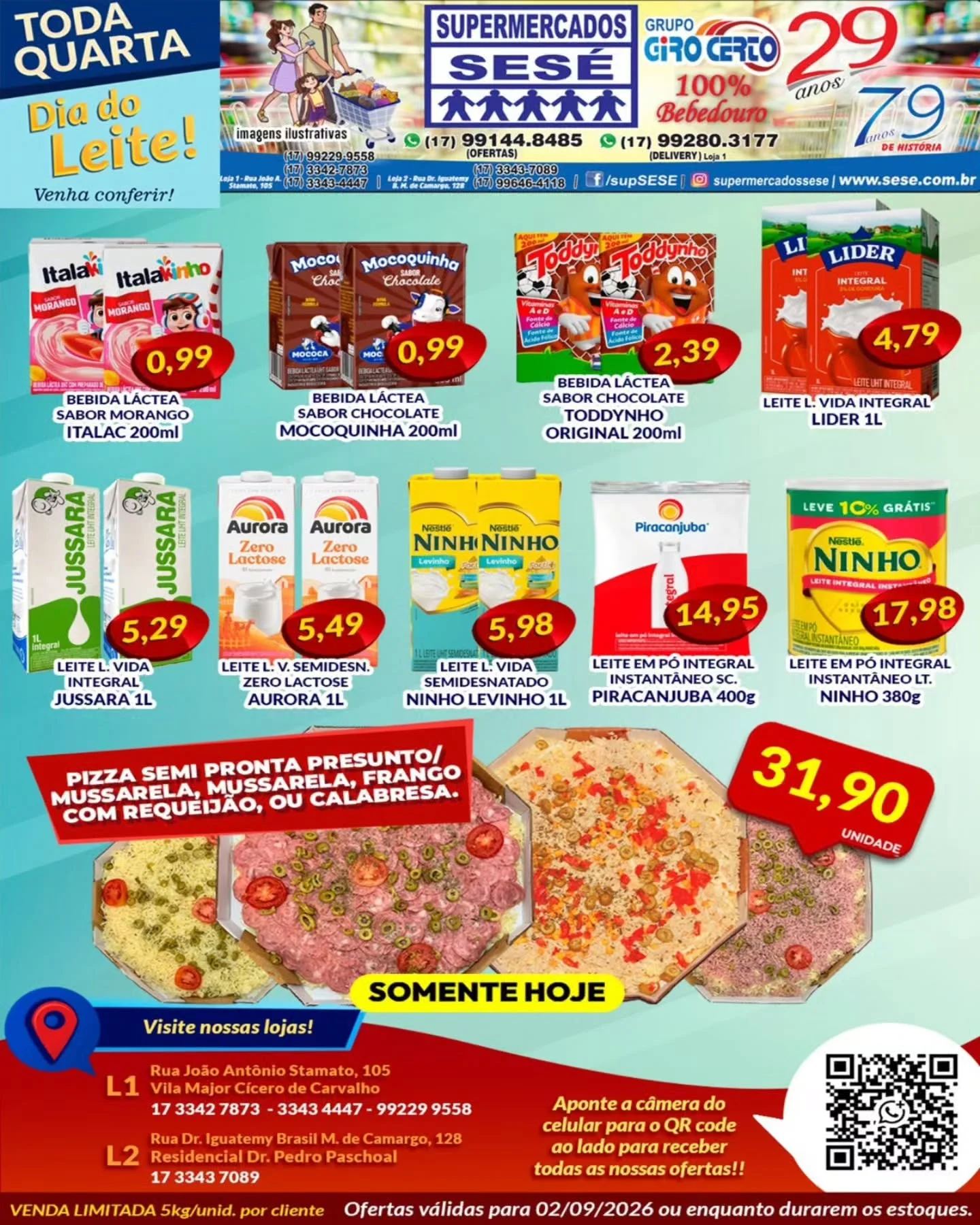 Ofertas Supermercados Sesé – 02/09/2026