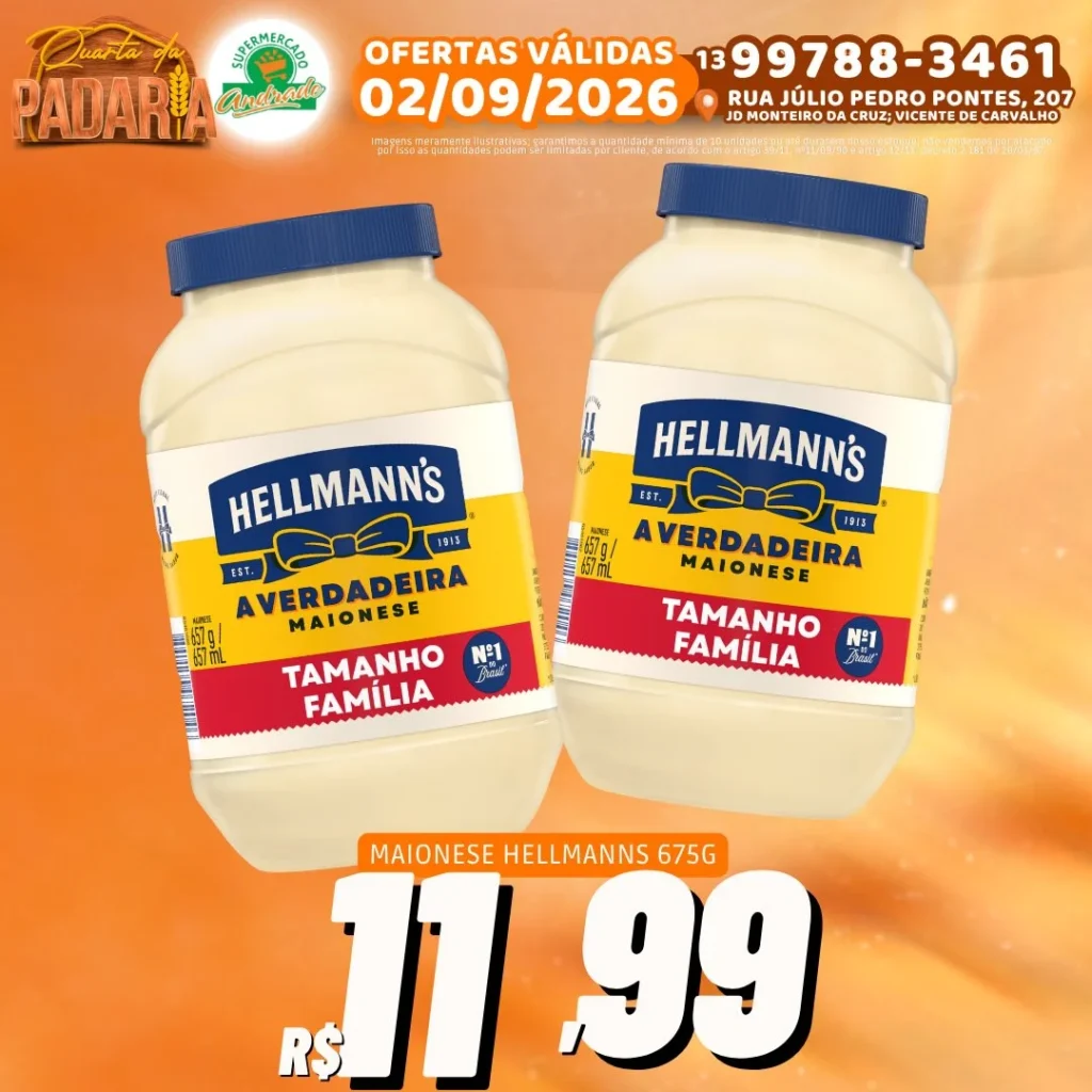 Ofertas Supermercado Andrade – 02/09/2026 Ofertas Supermercado Andrade – 02/09/2026