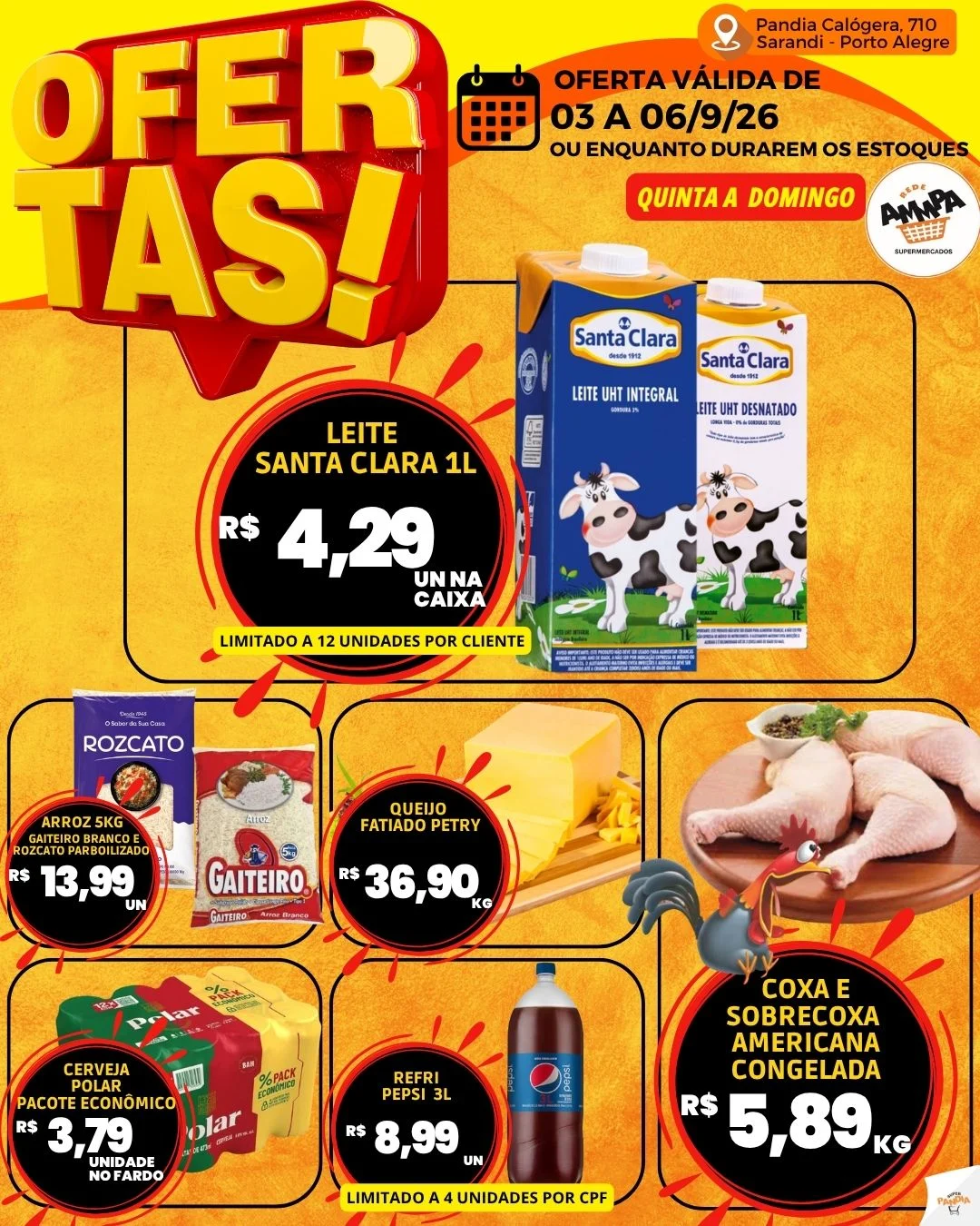 Ofertas Super Pandia | Sarandi, Porto Alegre – 06/09/2026