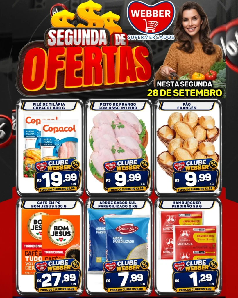 Ofertas SUPERMERCADOS WEBBER – 28/09/2026