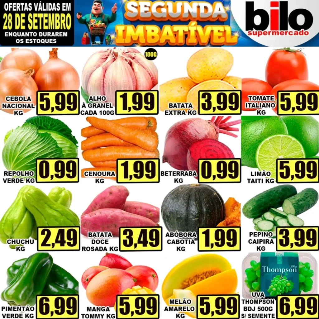 Ofertas Supermercado bilo – 28/09/2026