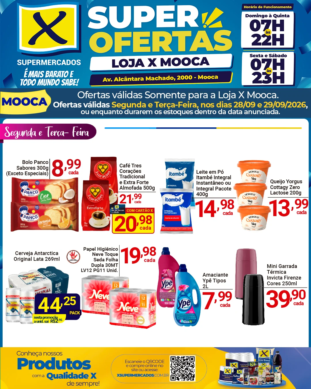 Ofertas Rede X Supermercados – 29/09/2026