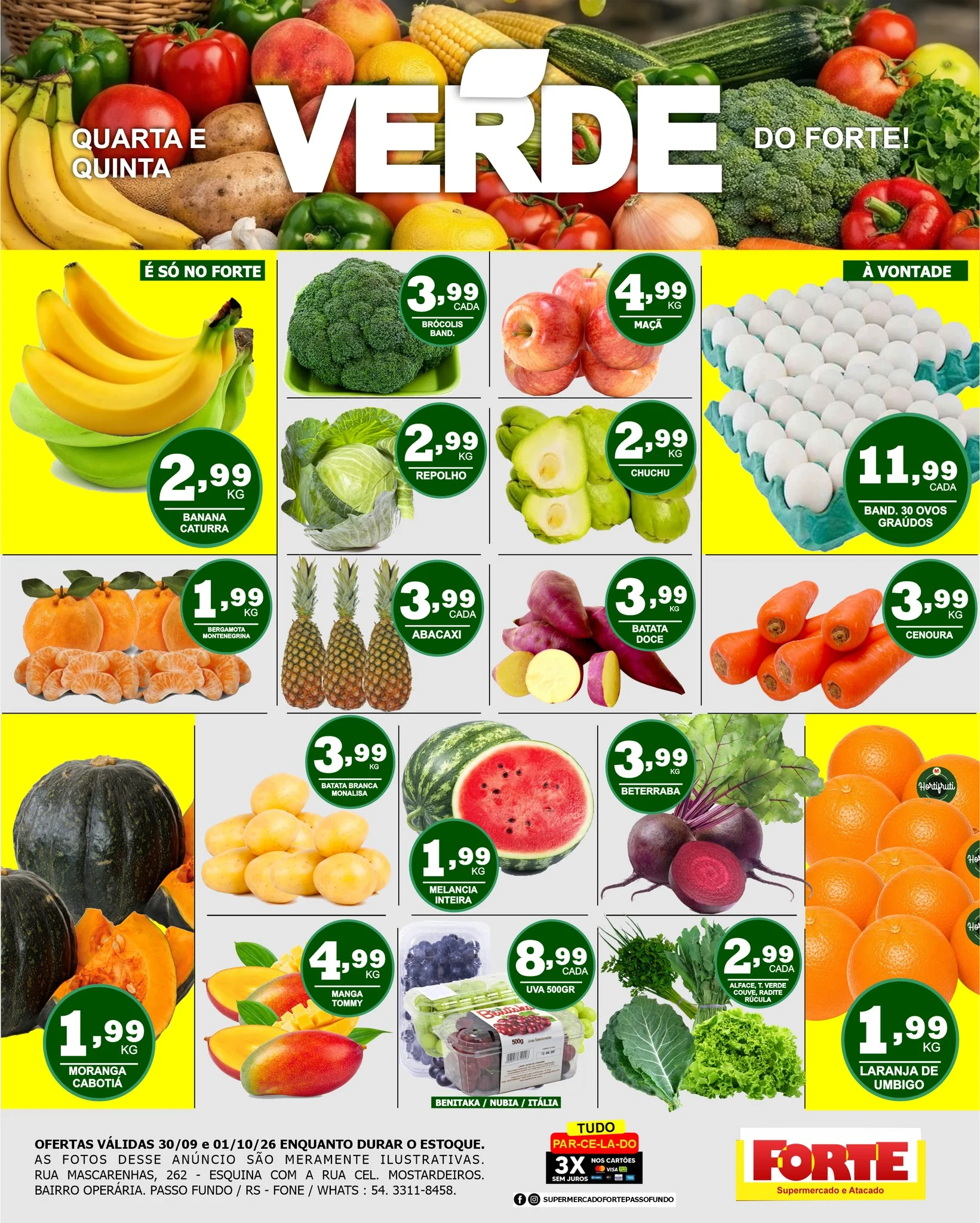 Ofertas FORTE SUPERMERCADO – 01/10/2026