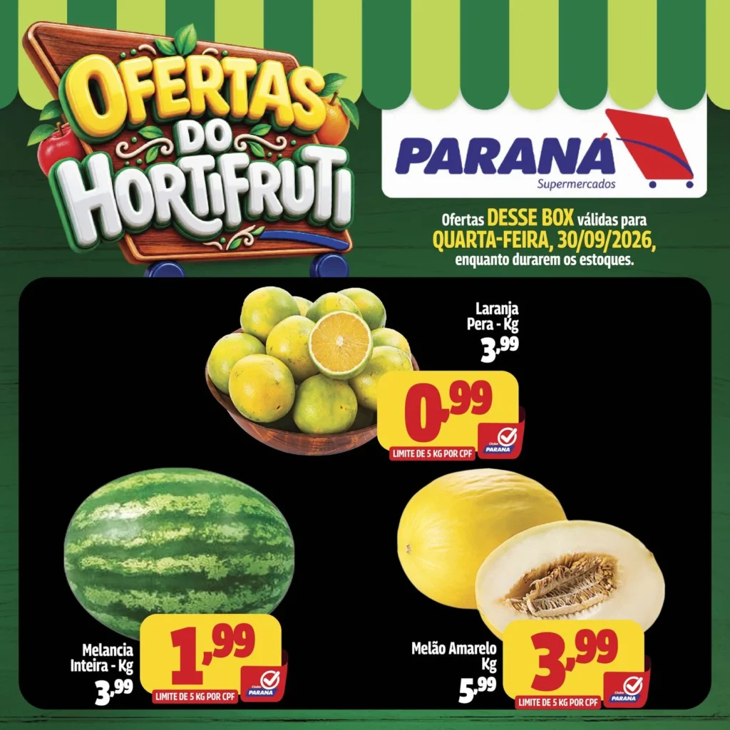 Ofertas Paraná Supermercados – 30/09/2026