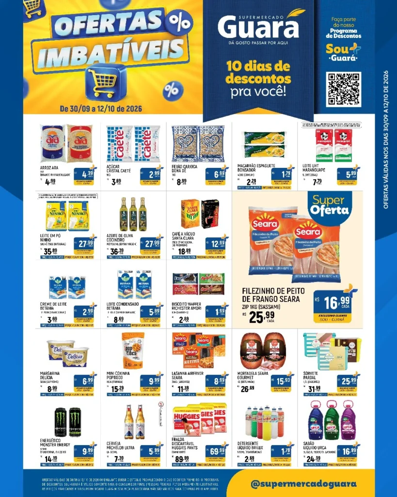 Ofertas Supermercado Guará – 12/10/2026