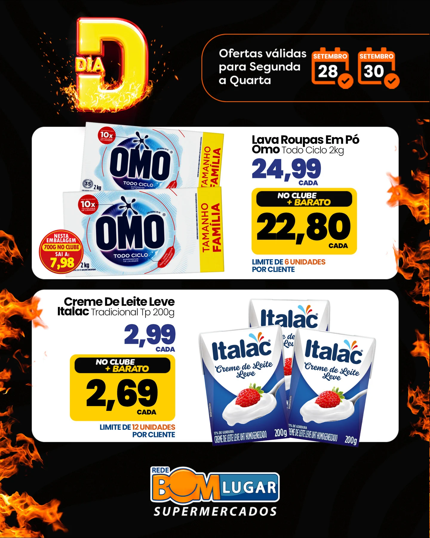 Ofertas Rede Bom Lugar Supermercados – 30/09/2026