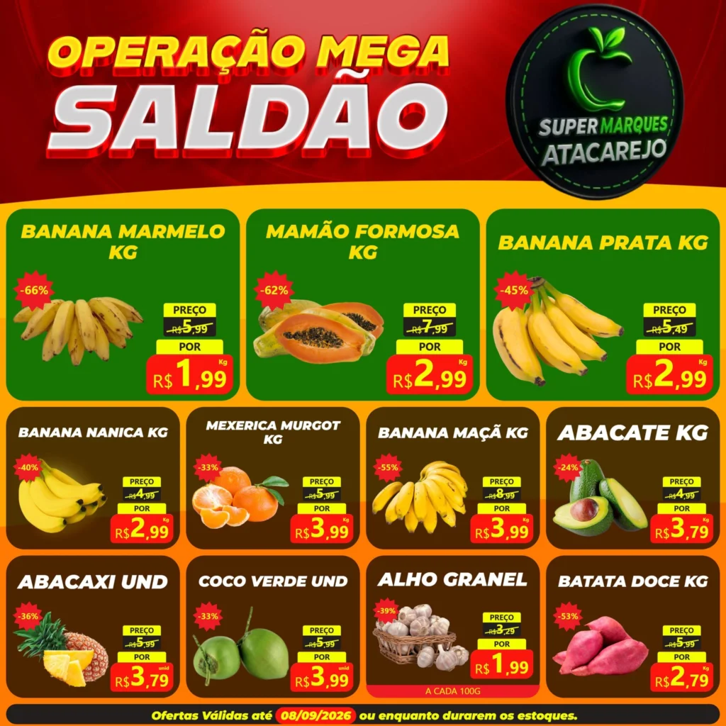 Ofertas Atacarejo Super Marques – 08/09/2026