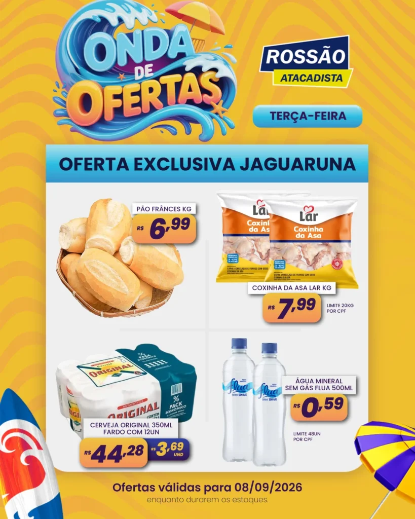 Ofertas Rossão Atacadista – 08/09/2026