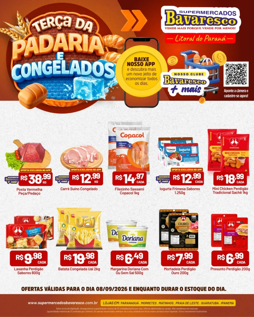 Ofertas Supermercados Bavaresco – 08/09/2026 Ofertas Supermercados Bavaresco – 08/09/2026