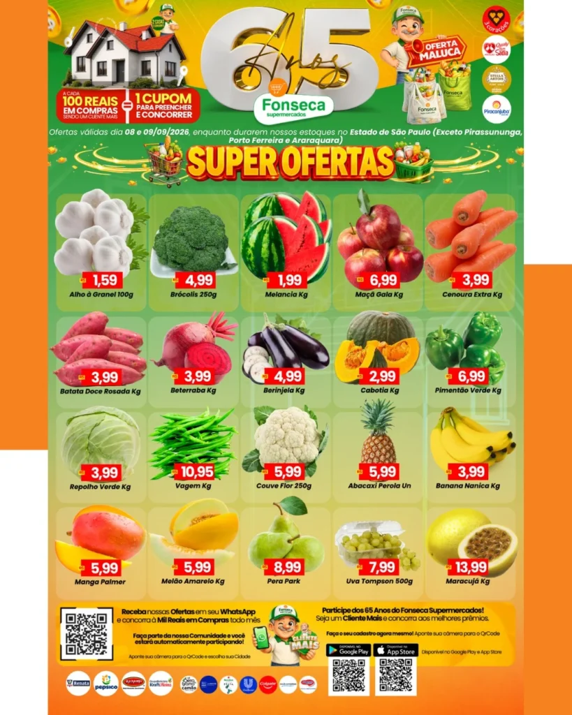 Ofertas Fonseca Supermercados – 09/09/2026