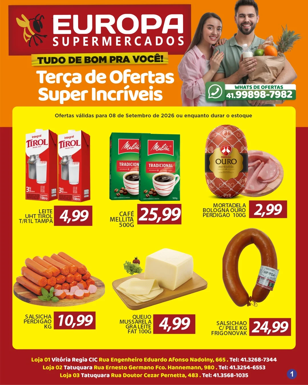 Ofertas Europa Supermercados – 08/09/2026 Ofertas Europa Supermercados – 08/09/2026
