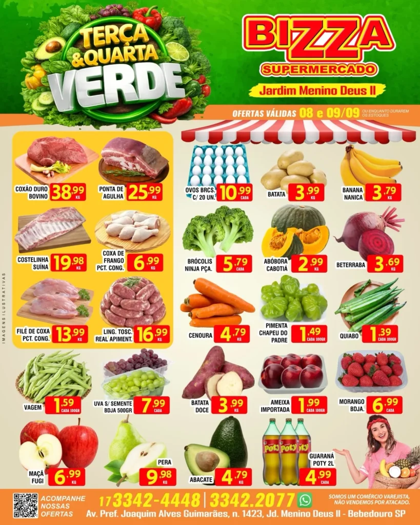 Ofertas Bizza Supermercado Jd. Menino Deus II – Bebedouro – 09/09/2026