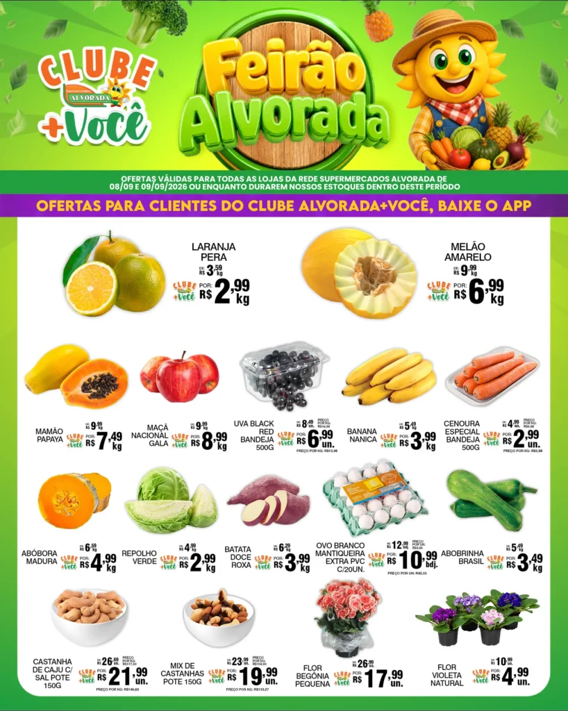Ofertas Supermercados Alvorada – 09/09/2026