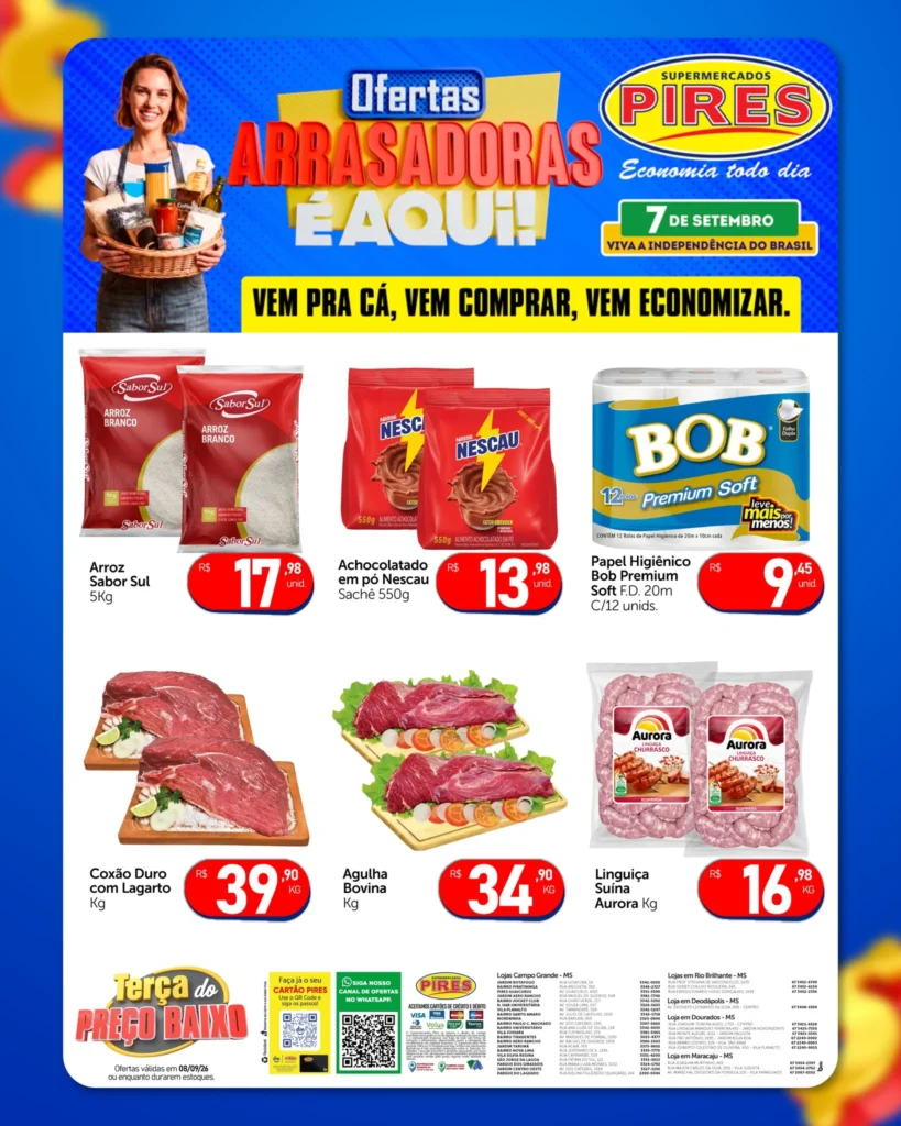 Ofertas Supermercados Pires – 08/09/2026 Ofertas Supermercados Pires – 08/09/2026