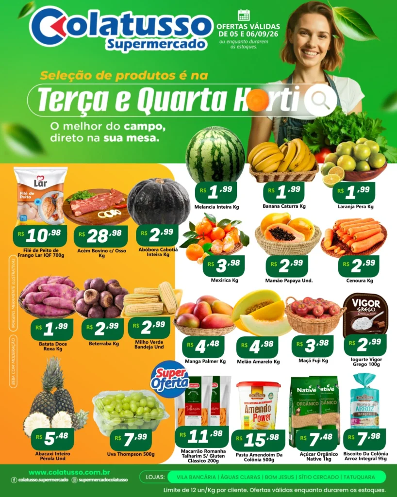 Ofertas Supermercado Colatusso – 08/09/2026
