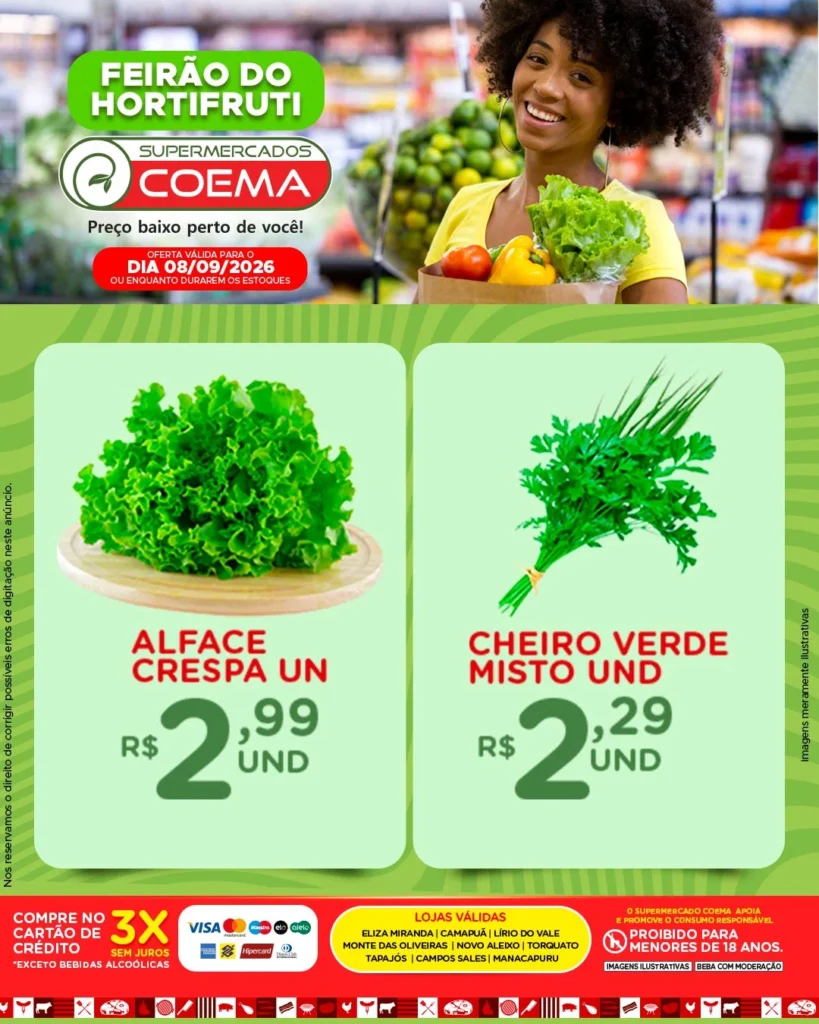Ofertas Coema | Manaus e Manacapuru – 08/09/2026
