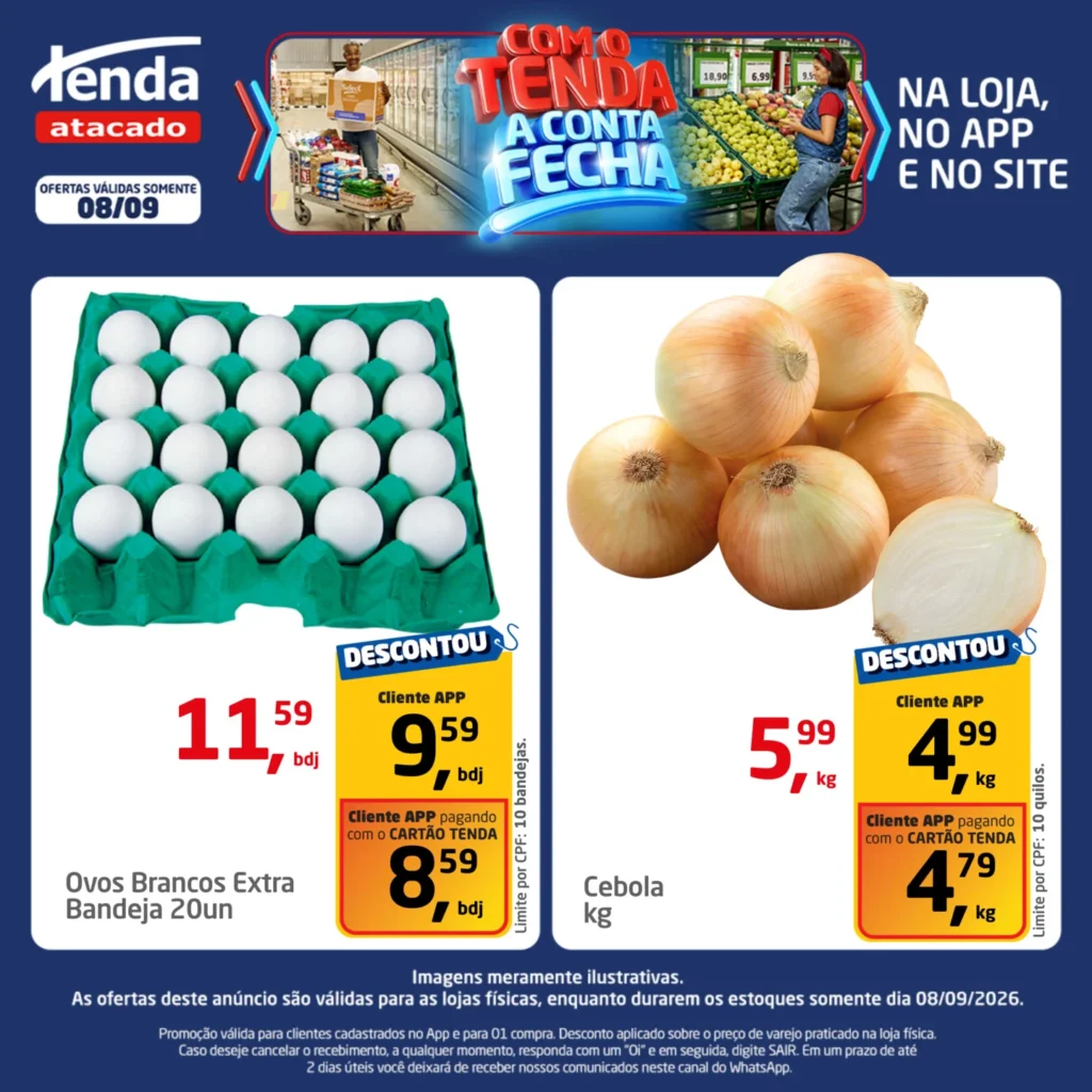 Ofertas Tenda Atacado – 08/09/2026