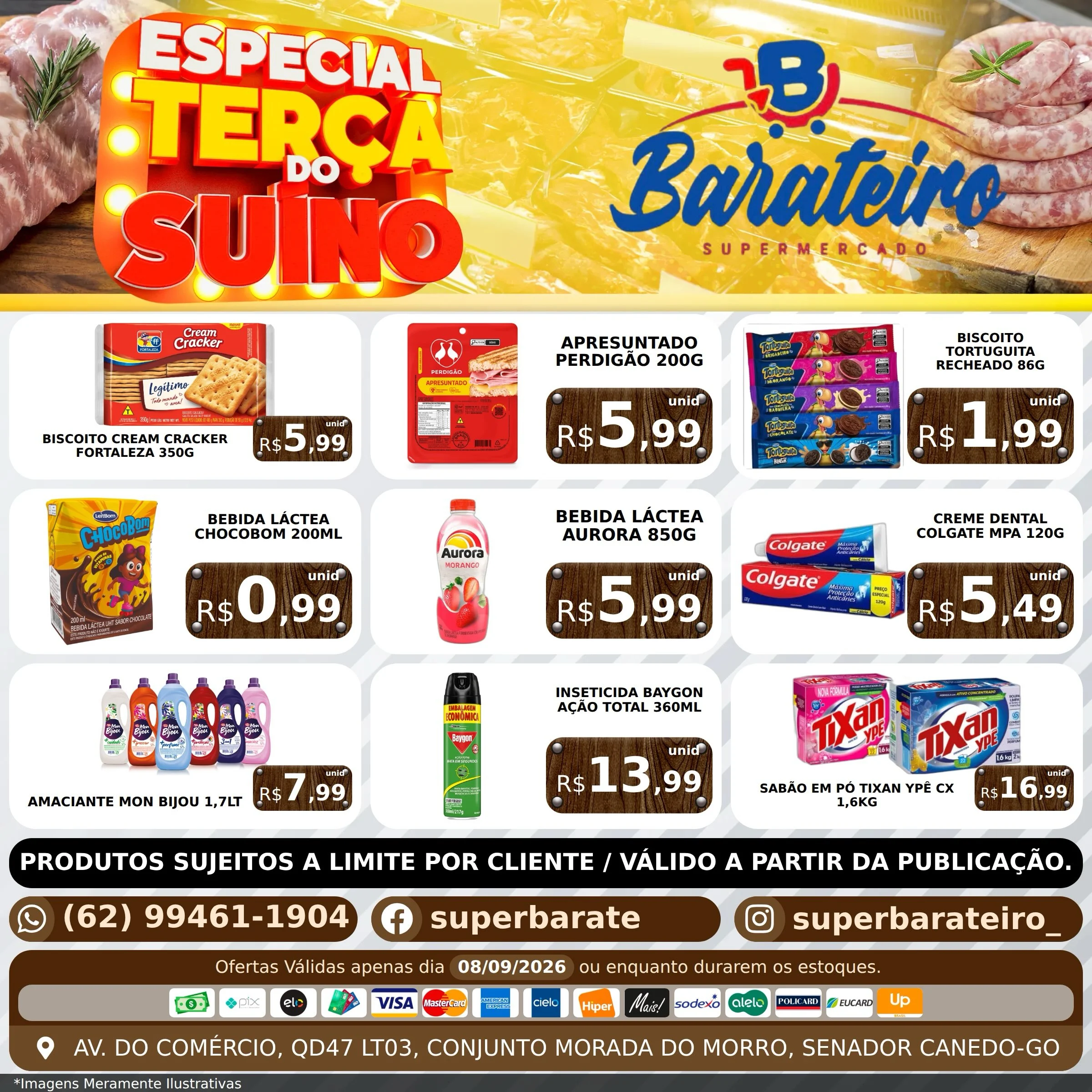 Ofertas SUPERMERCADO BARATEIRO - SENADOR CANEDO