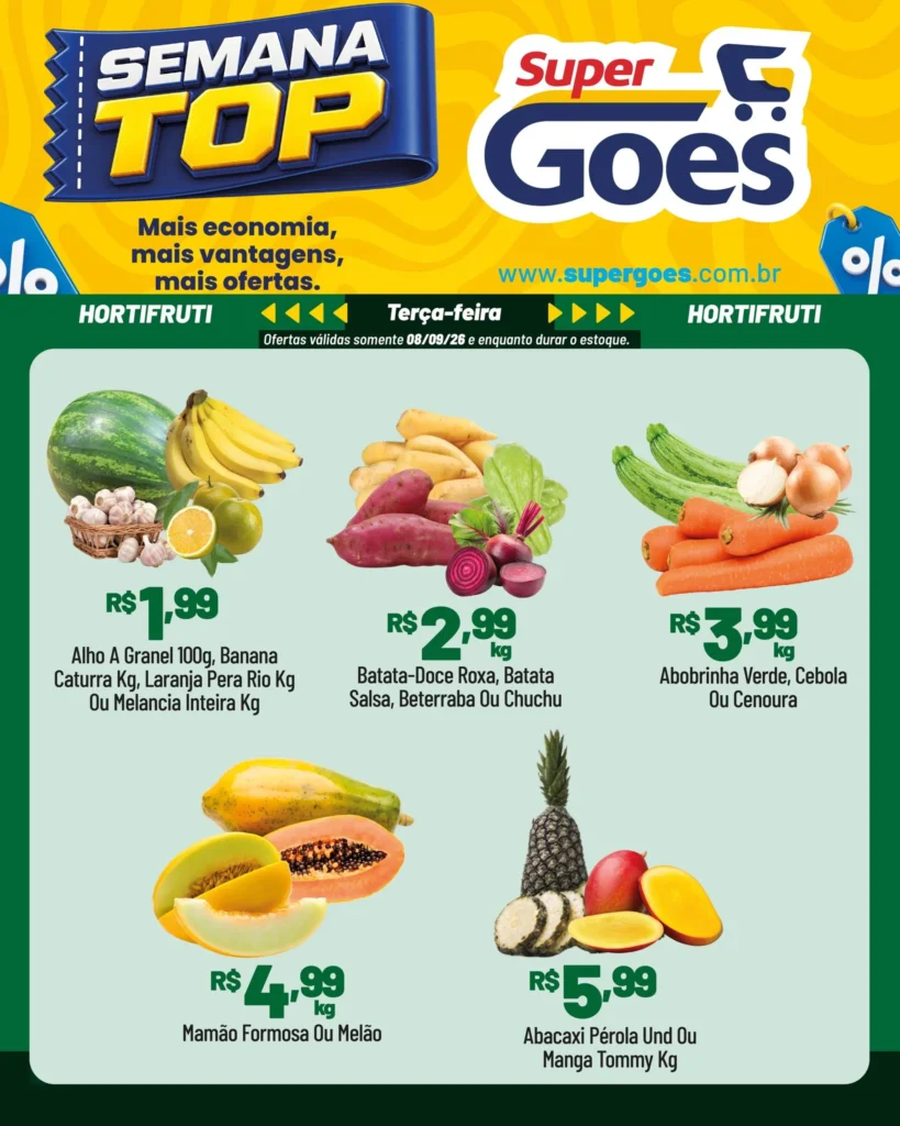 Ofertas Supermercados Goes – 08/09/2026