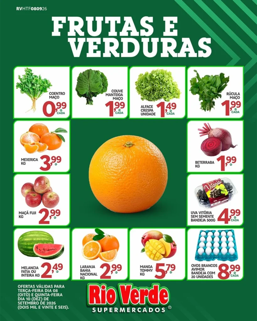 Ofertas Rio Verde Supermercados – 08/09/2026 Ofertas Rio Verde Supermercados – 08/09/2026