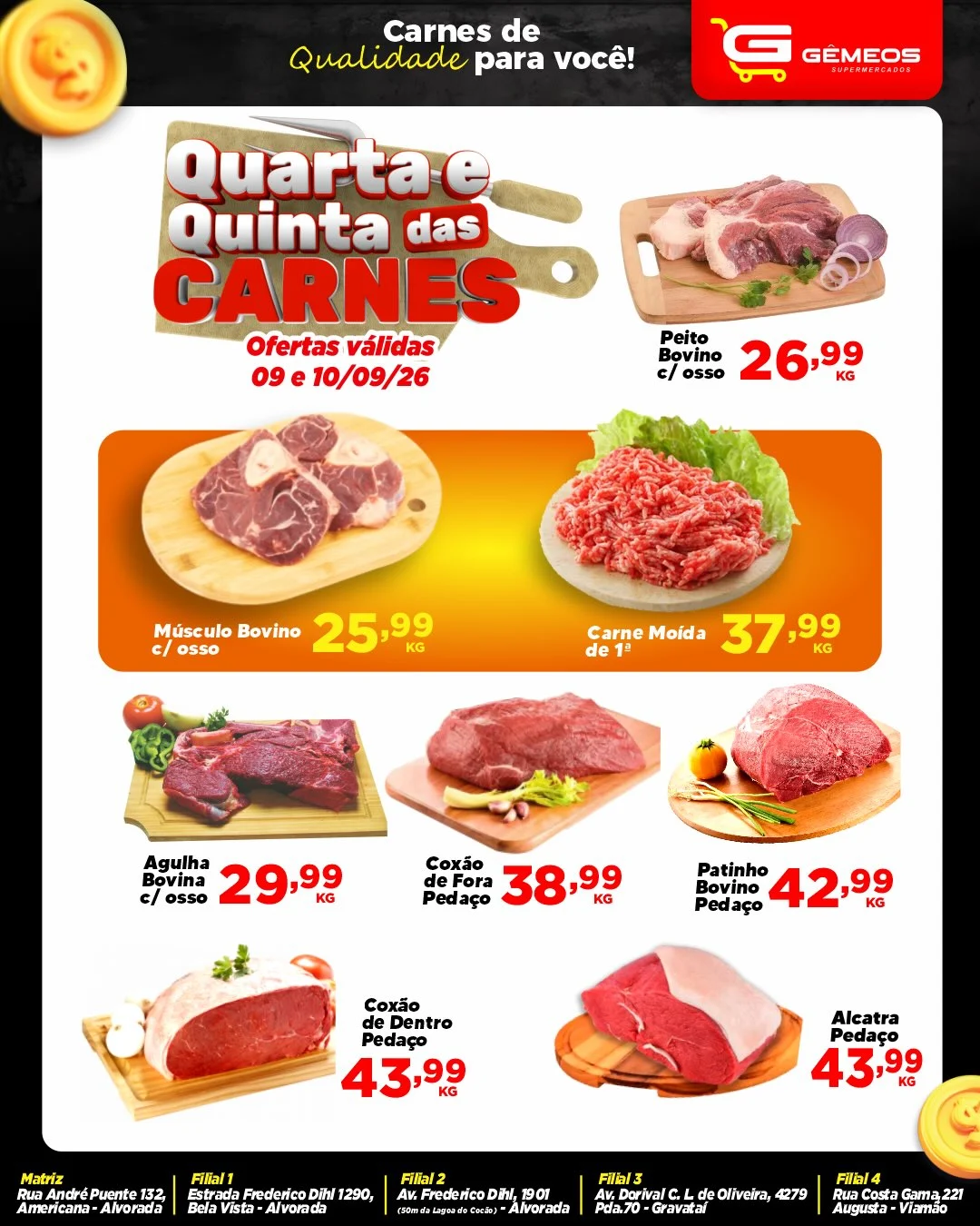 Ofertas Gemeos supermercado – 10/09/2026