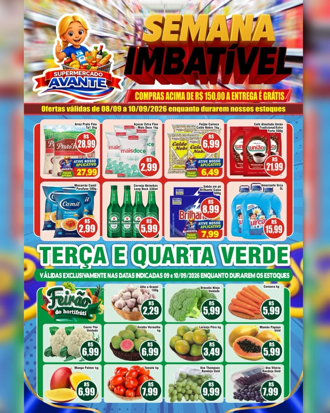 Ofertas Supermercado Avante 💙 – 10/09/2026