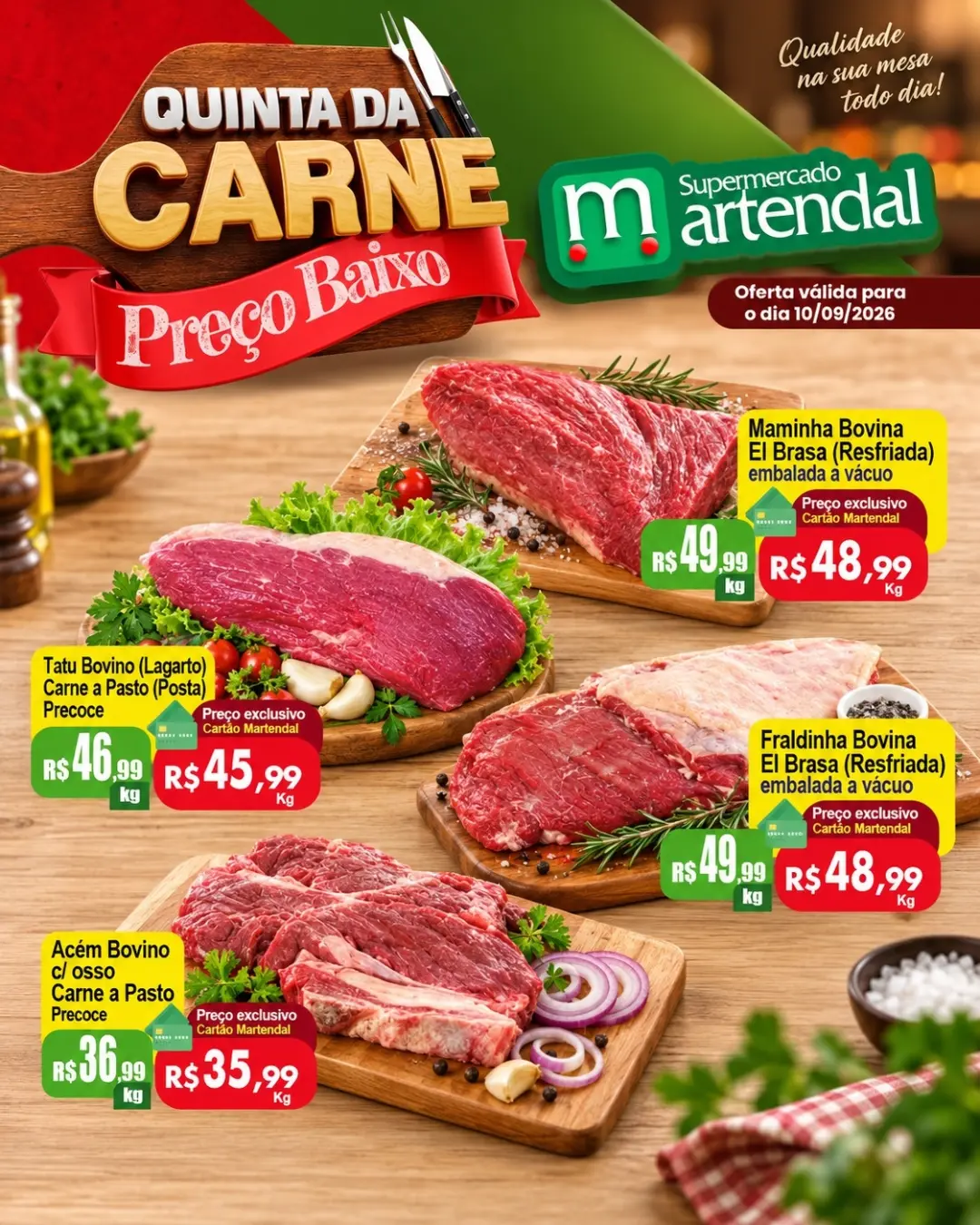 Ofertas Supermercado Martendal – 10/09/2026