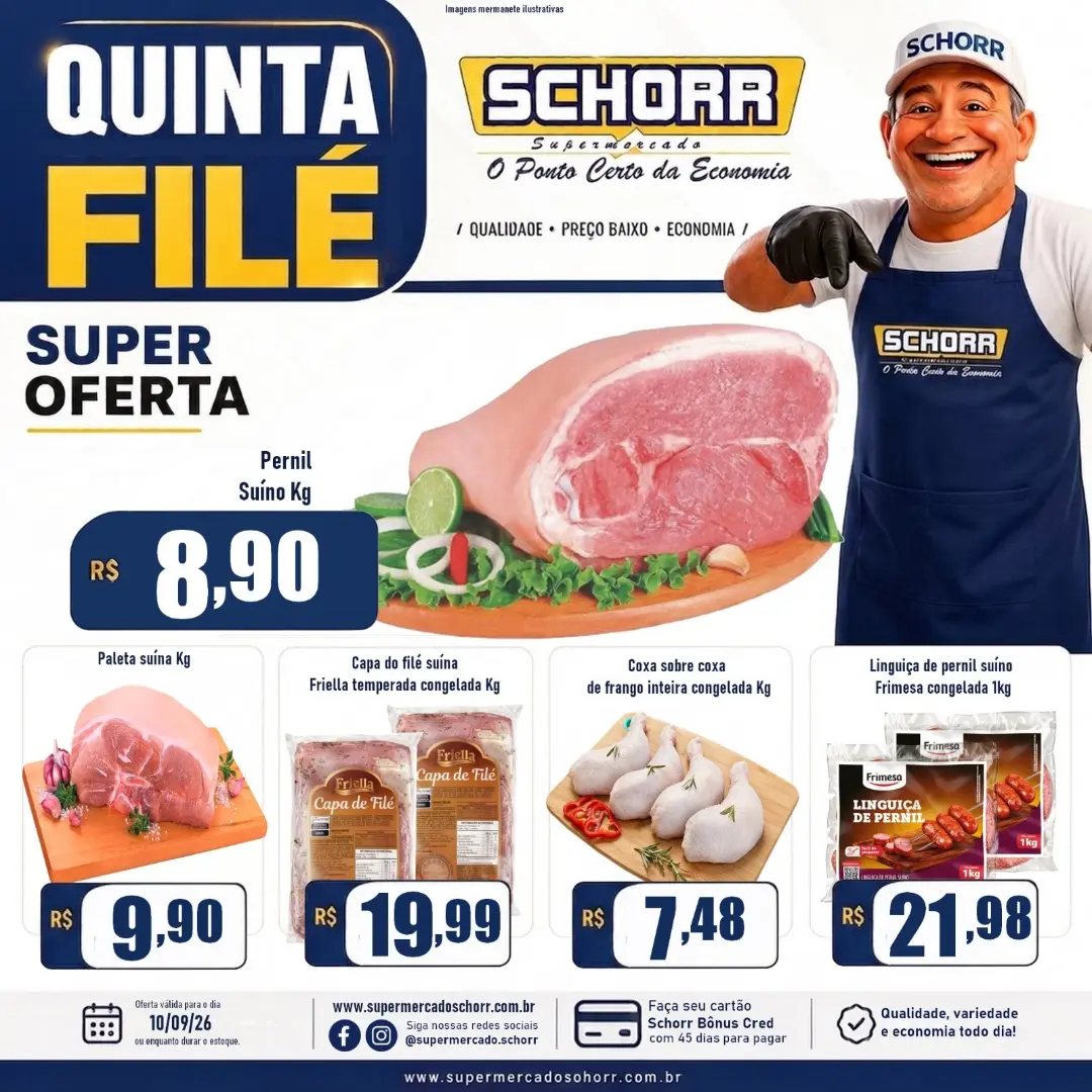 Ofertas Schorr supermercado – 10/09/2026