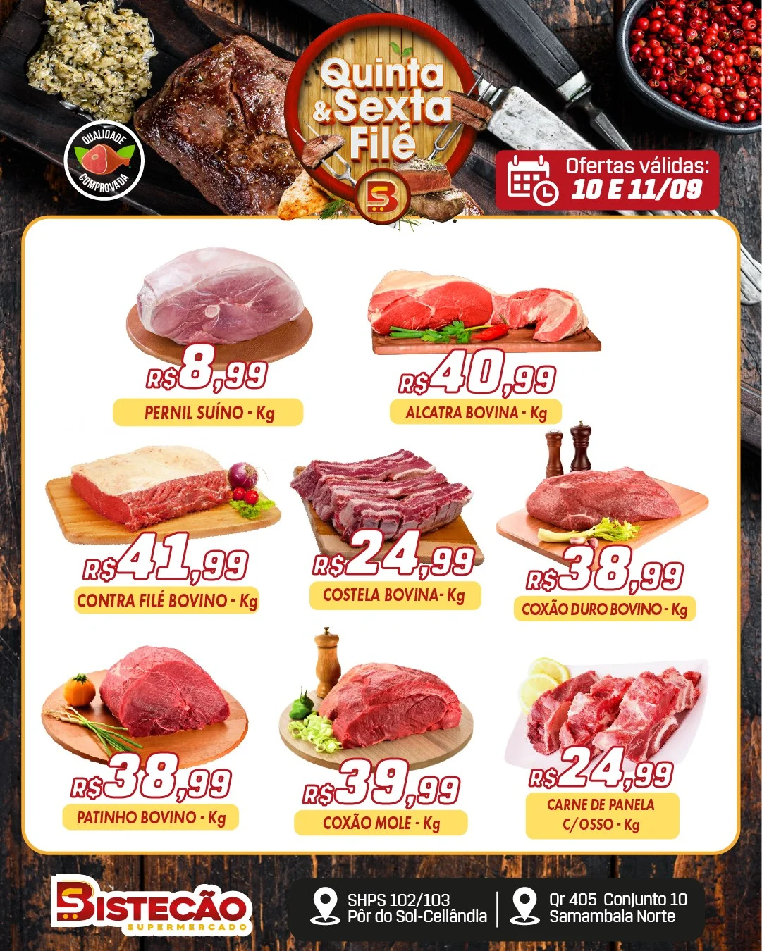 Ofertas Bistecão Supermercado – 11/09/2026
