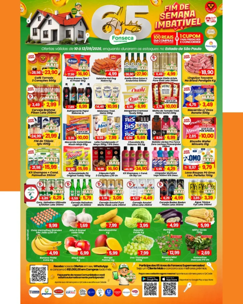 Ofertas Fonseca Supermercados – 13/09/2026