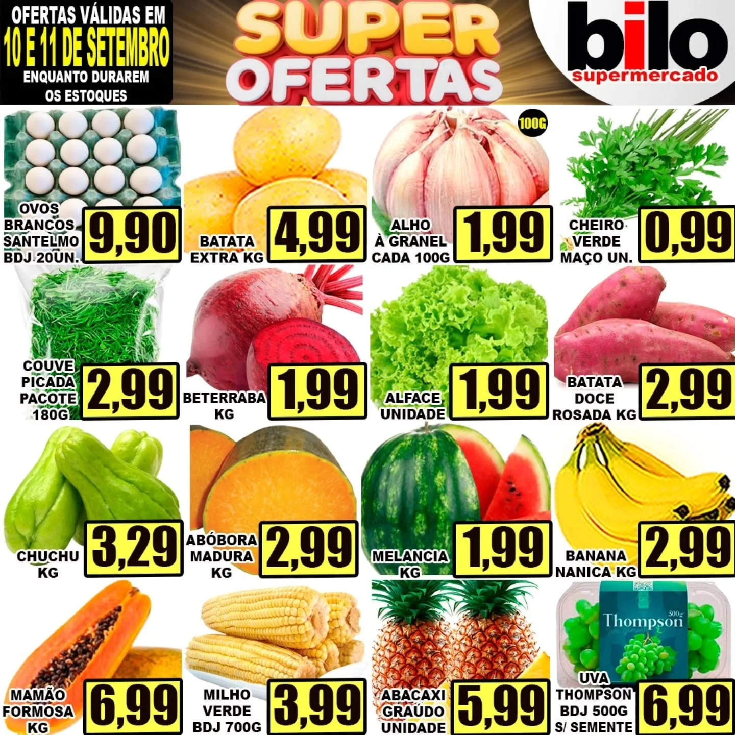 Ofertas Supermercado bilo – 11/09/2026