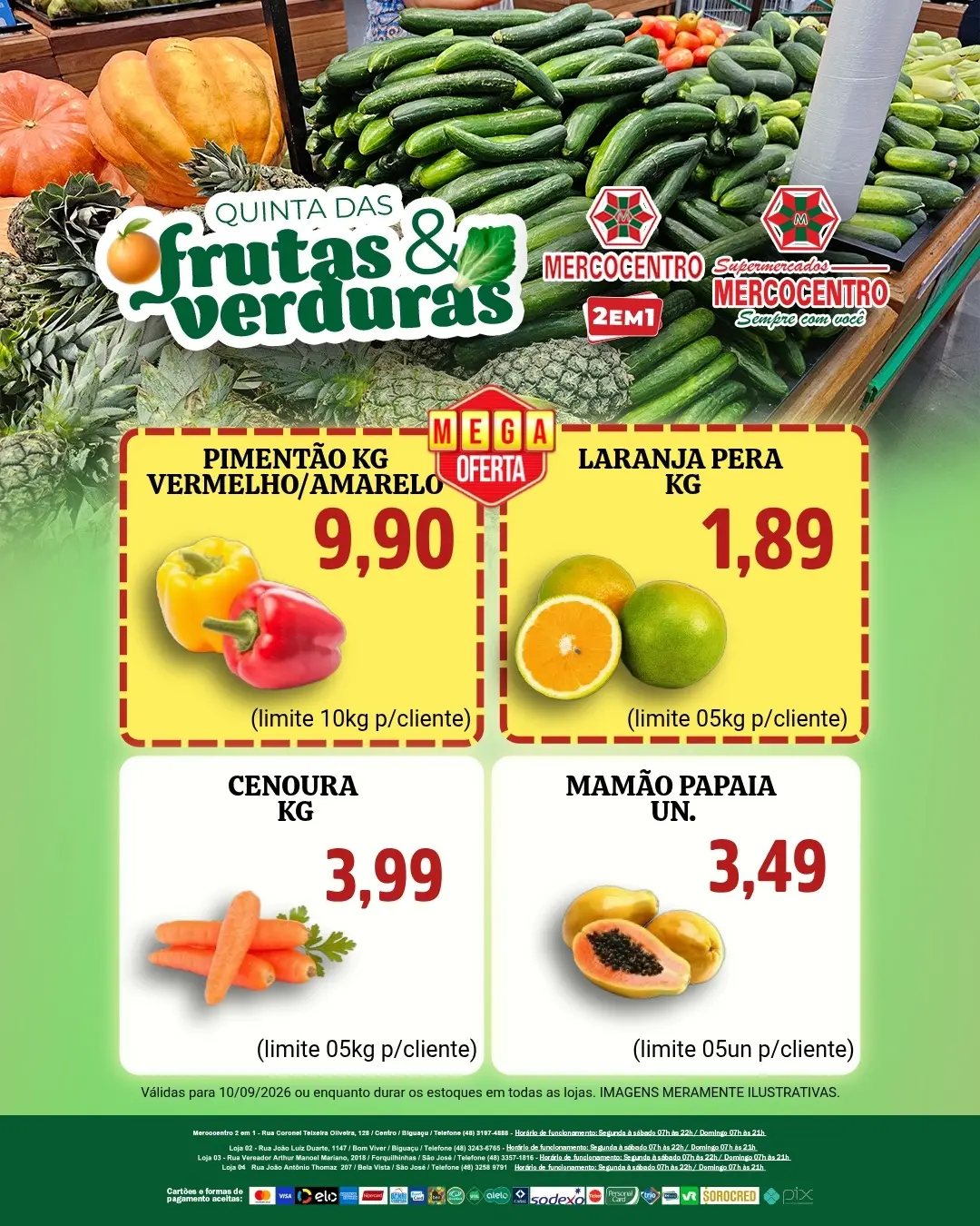 Ofertas SUPERMERCADOS MERCOCENTRO 🛒 – 10/09/2026