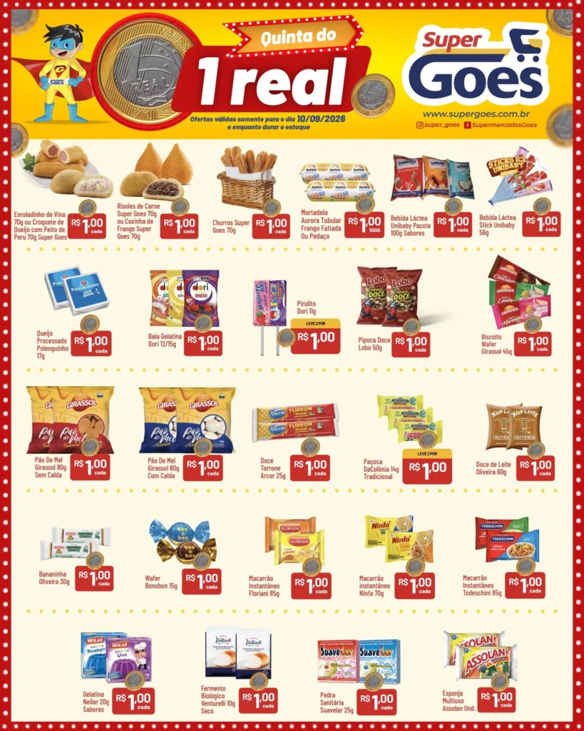 Ofertas Supermercados Goes – 10/09/2026 Ofertas Supermercados Goes – 10/09/2026